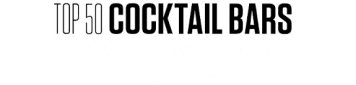 The Top 50 Cocktail Bars logo representing our premium hospitality and industry leading mixology